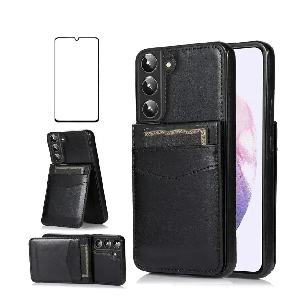 Asuwish Phone Case for Samsung Galaxy S22 Plus Leather Credit Card Holder Wallet